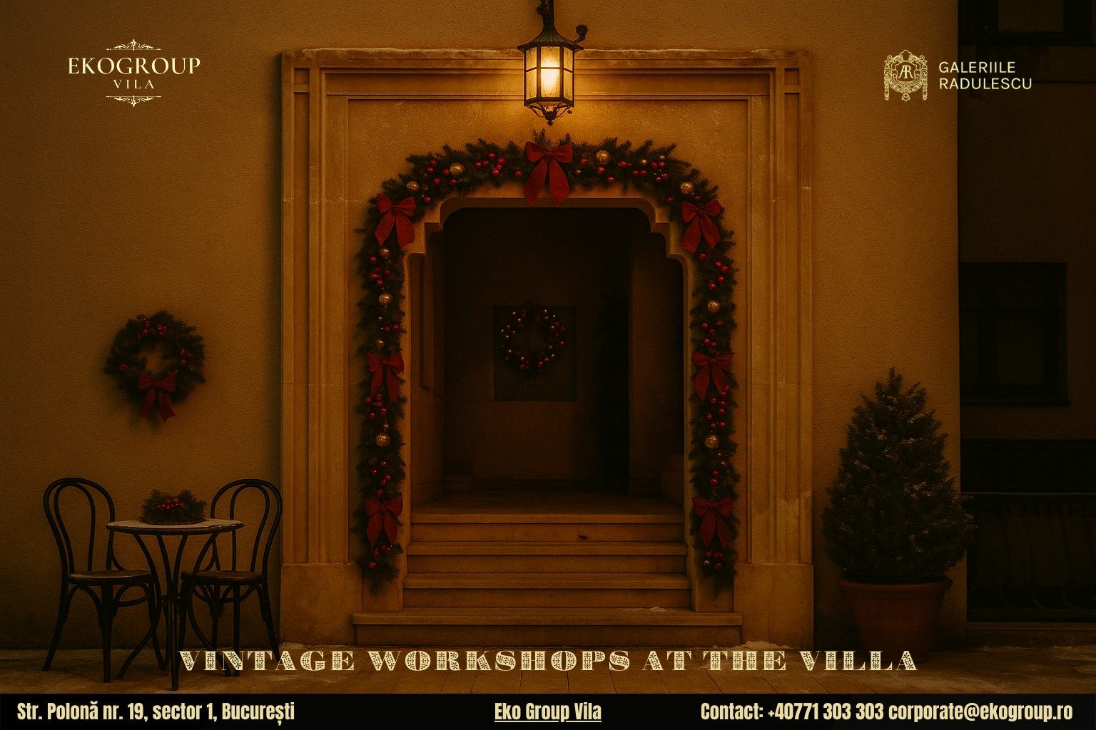 Activități de Crăciun cu parfum interbelic – o evadare în anii ’30 la Eko Group Vila