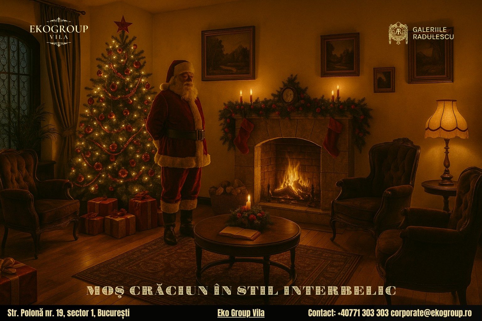 Legenda lui Moș Crăciun în cadrul Eko Group Vila: o privire fascinantă către Crăciunul anilor ’30